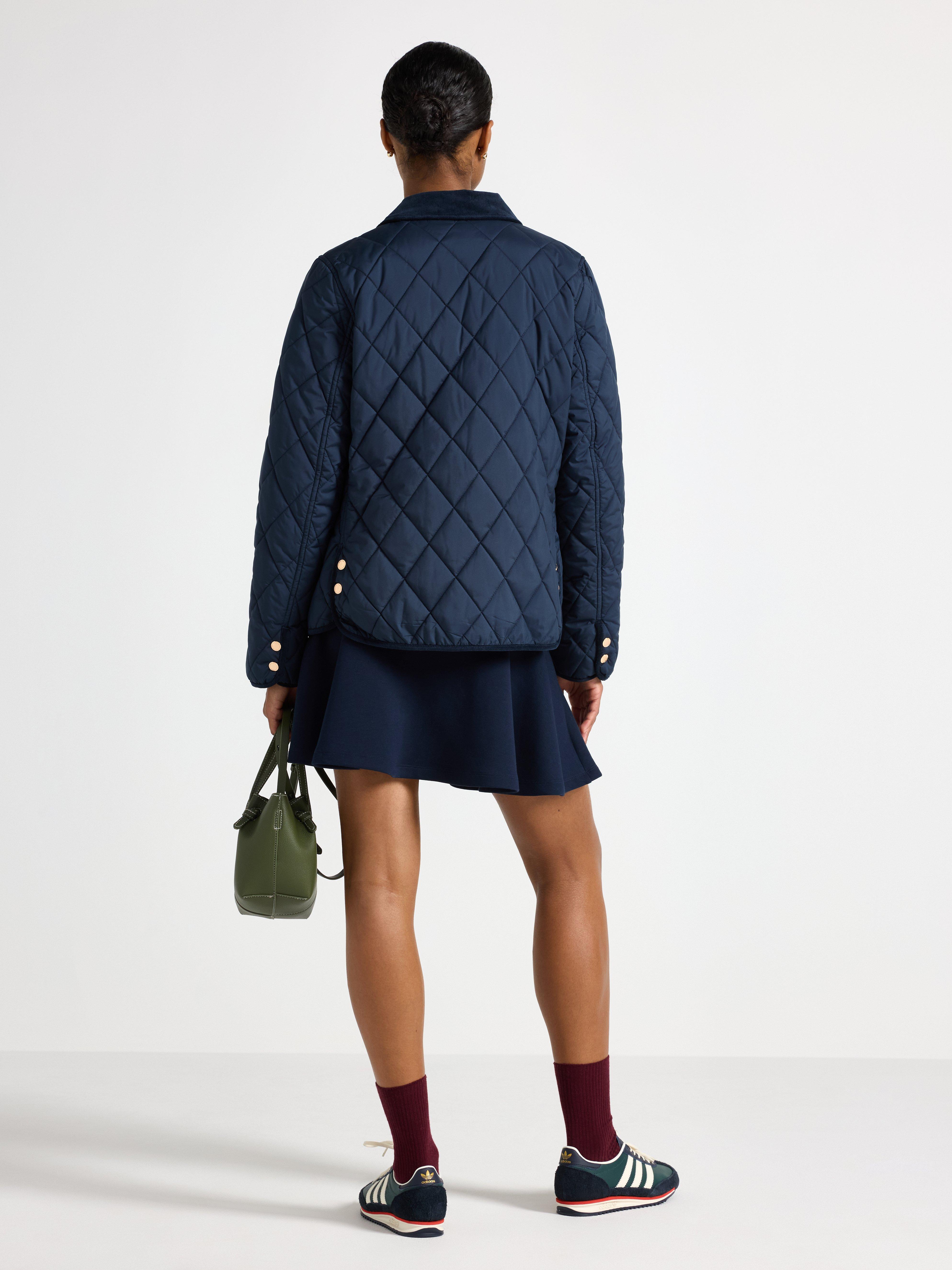 Veste matelassée bleu marine foncé