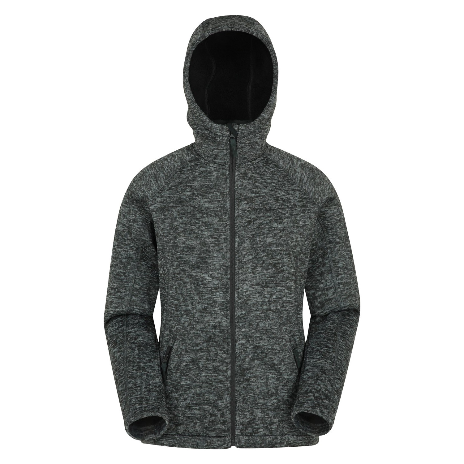 Mountain Warehouse Nevis huvtröja med fodrad fuskpäls och dragkedja