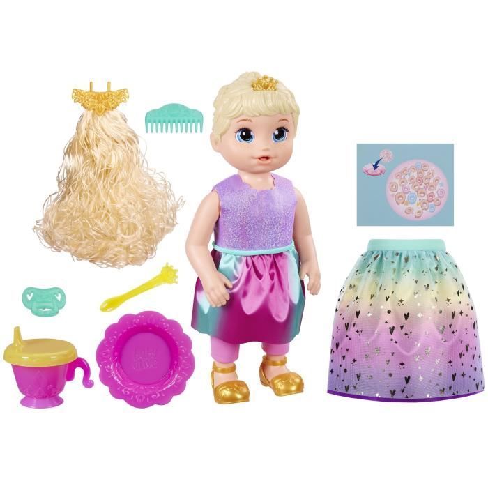 Prinsessa Ellie-nukke kasvaa aikuiseksi! - Baby Alive - Vaaleat hiukset - 3-vuotiaille ja sitä vanhemmille lapsille