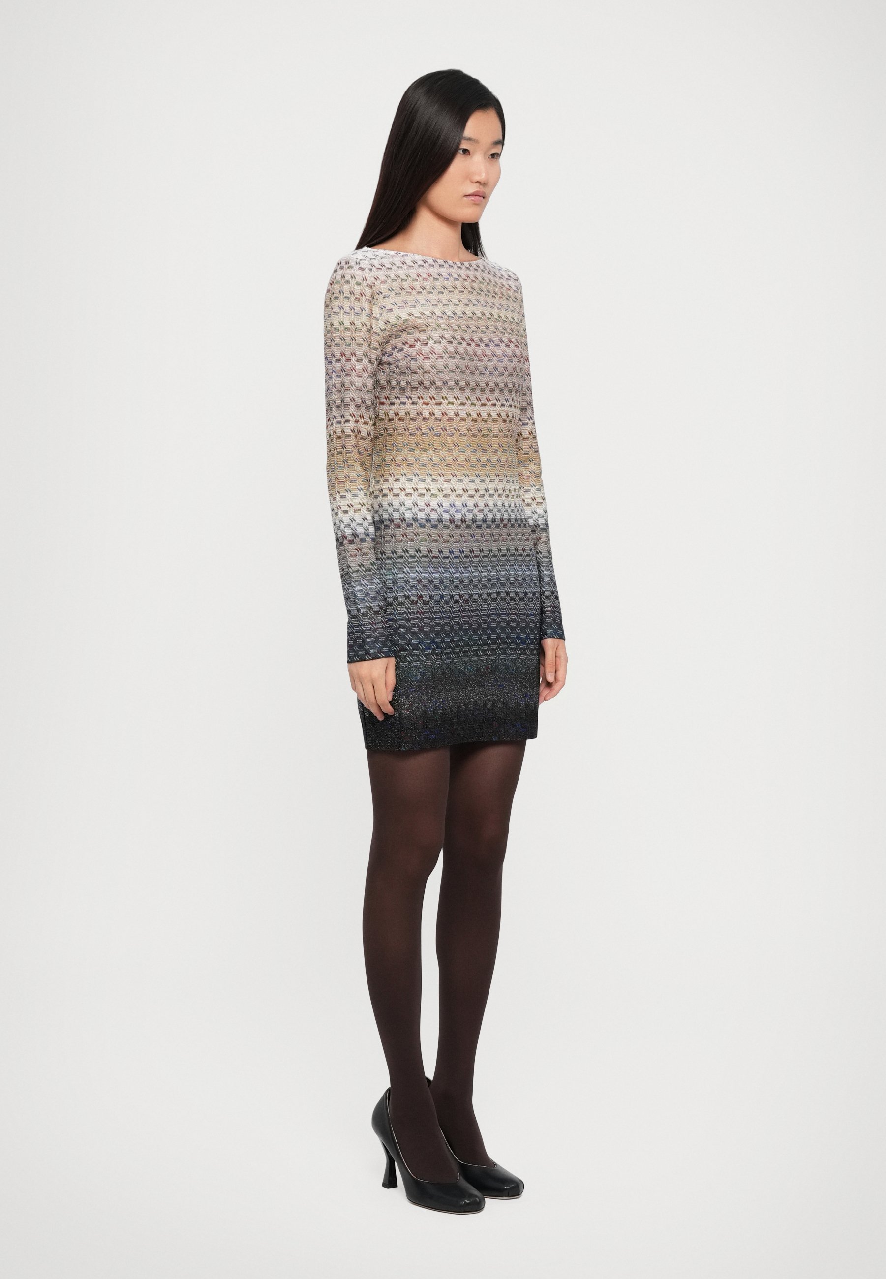 Missoni korte jurk - dagjurk - blauwe tinten