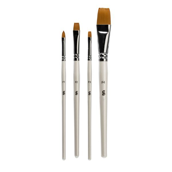 Glisten Cosmetics - Set ravnih četkica - Četkica