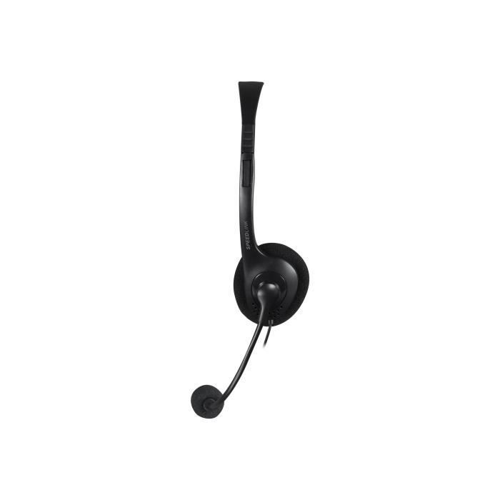 SPEEDLINK ACCORDO On-Ear Headset, Black - Wired Headset for Computer