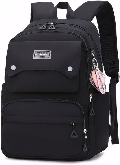 Girls' Primary School Bag, Fashionable School Bag for Boys and Girls Ages 8-16, Multi-Pocket School Bag for Teenagers, College Backpack