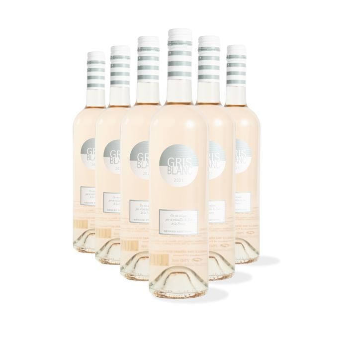 Gris Blanc 2025 vinho rosé Lote 6 Bouteilles 75cl bouchon à vis