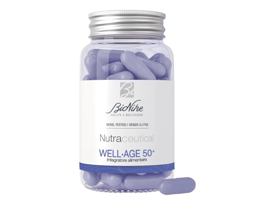 BIONIKE BioNike Nutraceutical Well Age 50+ 60 kapsulas Uztura bagātinātājs ādai un menopauzei