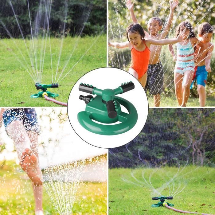 Garden Sprinkler, Lawn Sprinkler, 360 Degree Rotating Sprinkler, Watering Can with 3 Nozzles