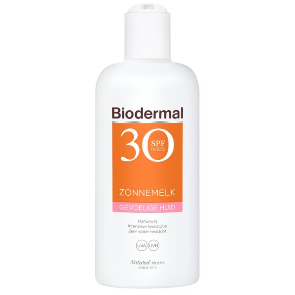 Biodermal Gevoelige Huid SPF30 Zonnemelk<br>200ml