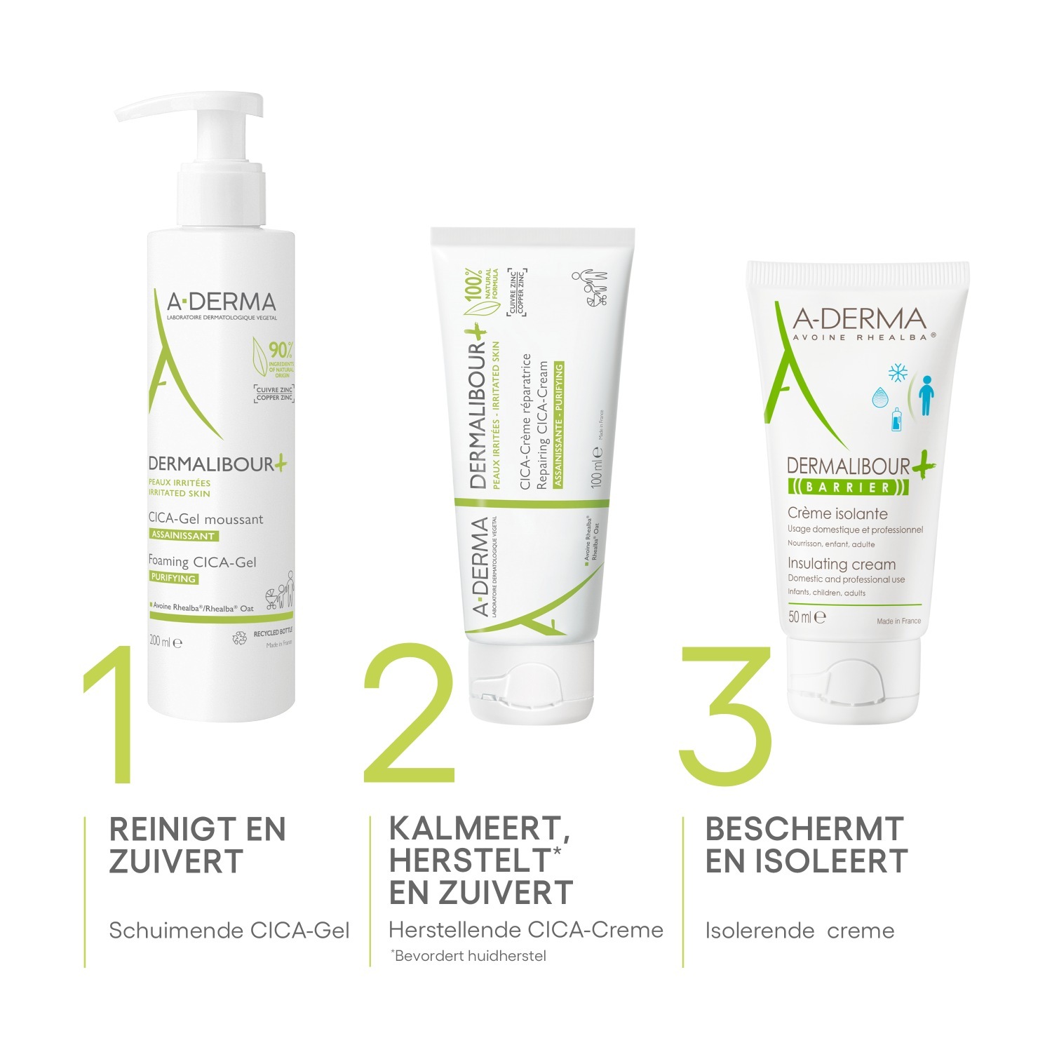 A-DERMA pjena za čišćenje lica Dermalibour+ pjenasti gel za čišćenje lica - 100 ml