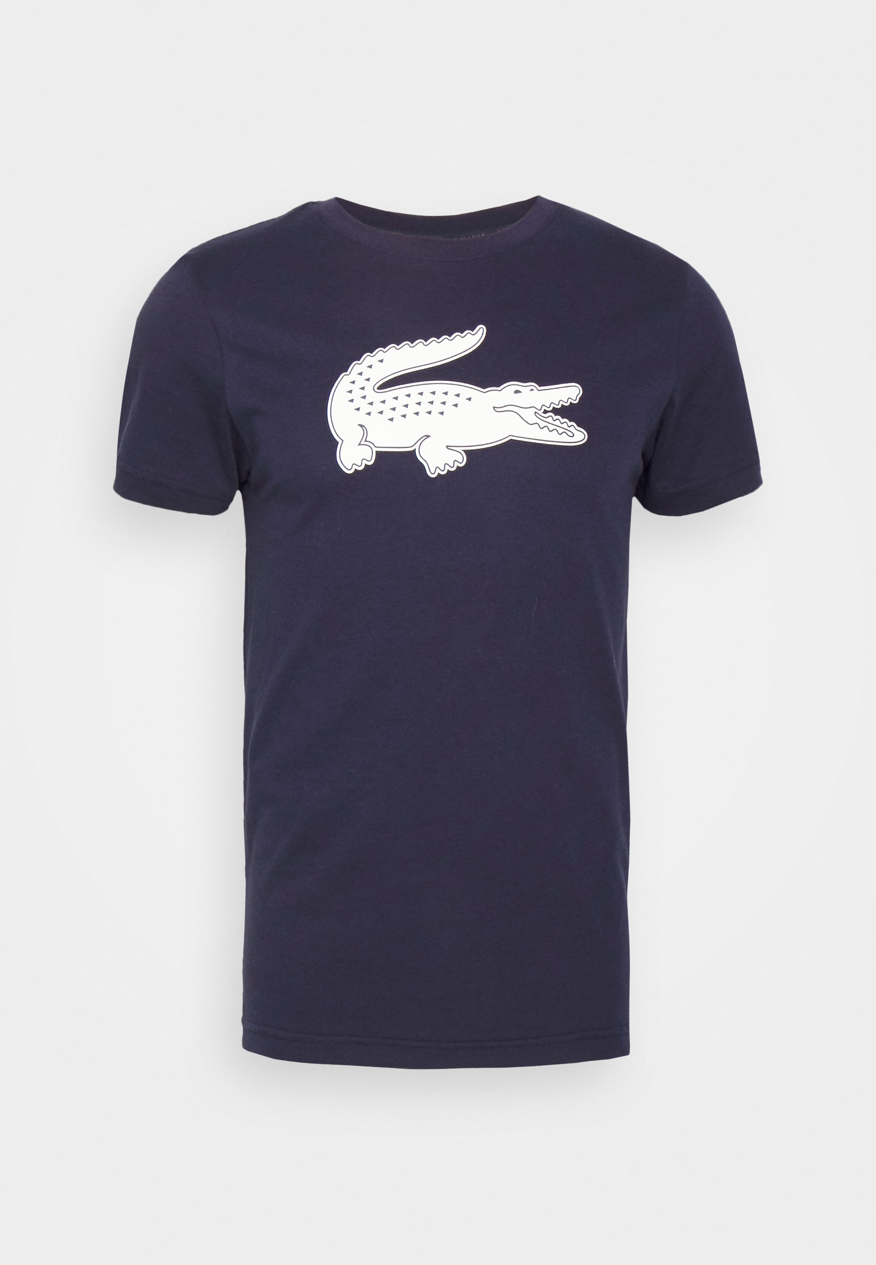 Lacoste Sport BIG LOGO - Tricou sport - bleumarin/alb