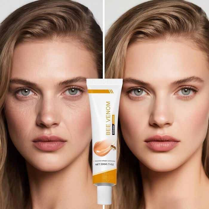 Crème Anti-Rides au Venin d'Abeille, GATBOSN ,Bee Venom Crème Hydratante et Raffermissante Visage et Cou