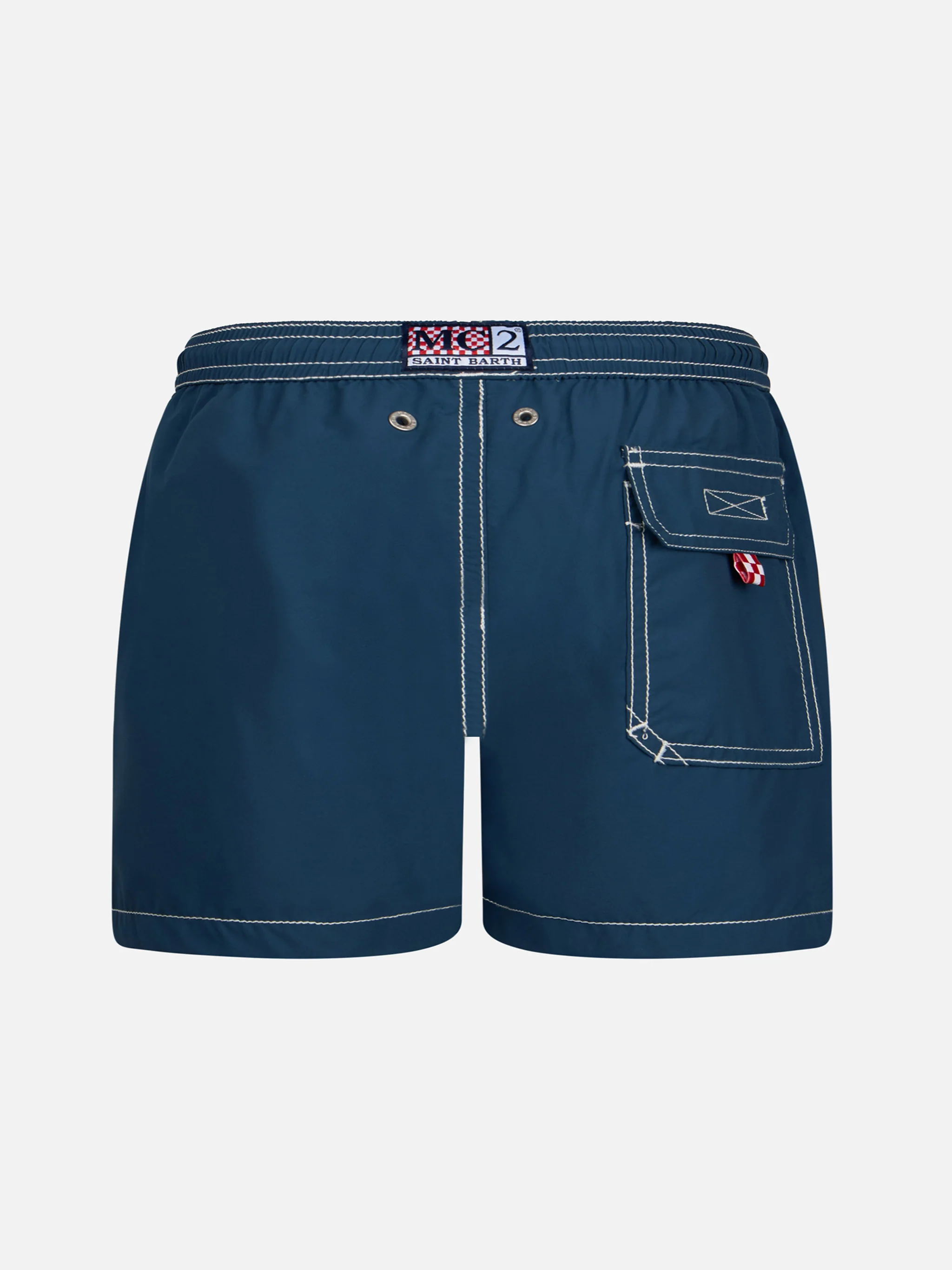 Costume da bagno da bambino di media lunghezza blu navy Patmos Jr