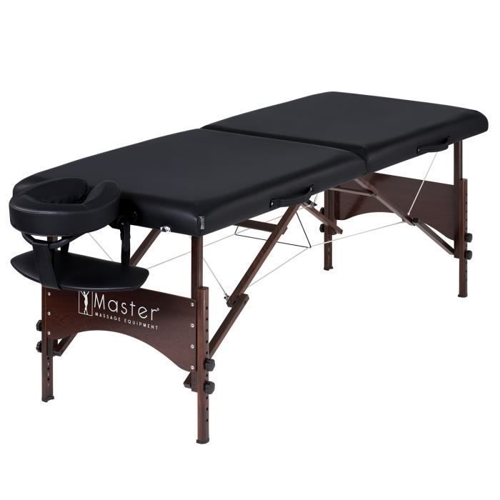 Master Massage 71cm Argo opklapbare massagetafel - zwart