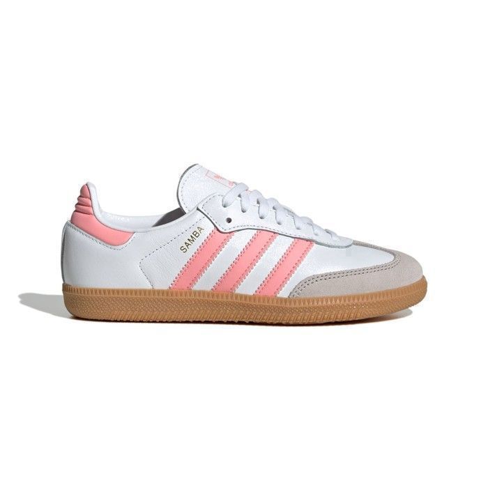 Scarpe Adidas Samba OG J da ragazza, bianche JP5480