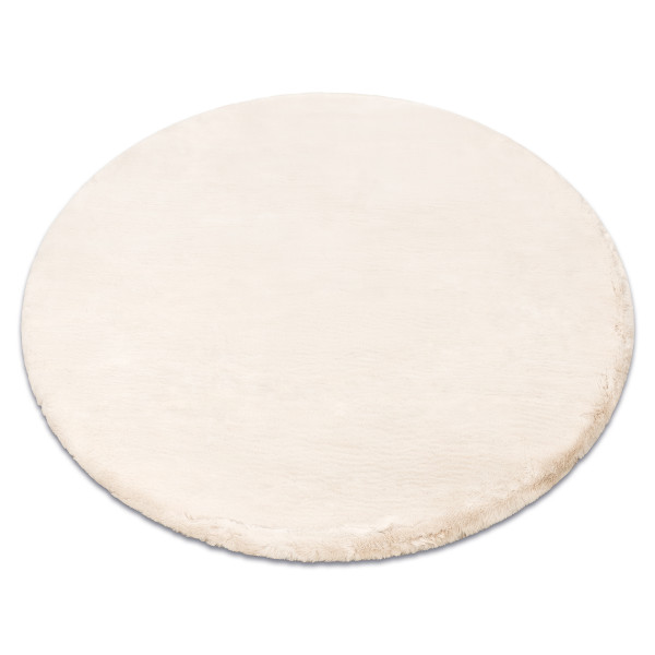 Dywan TEDDY NEW sand 52 koło Shaggy beż koło 120 cm