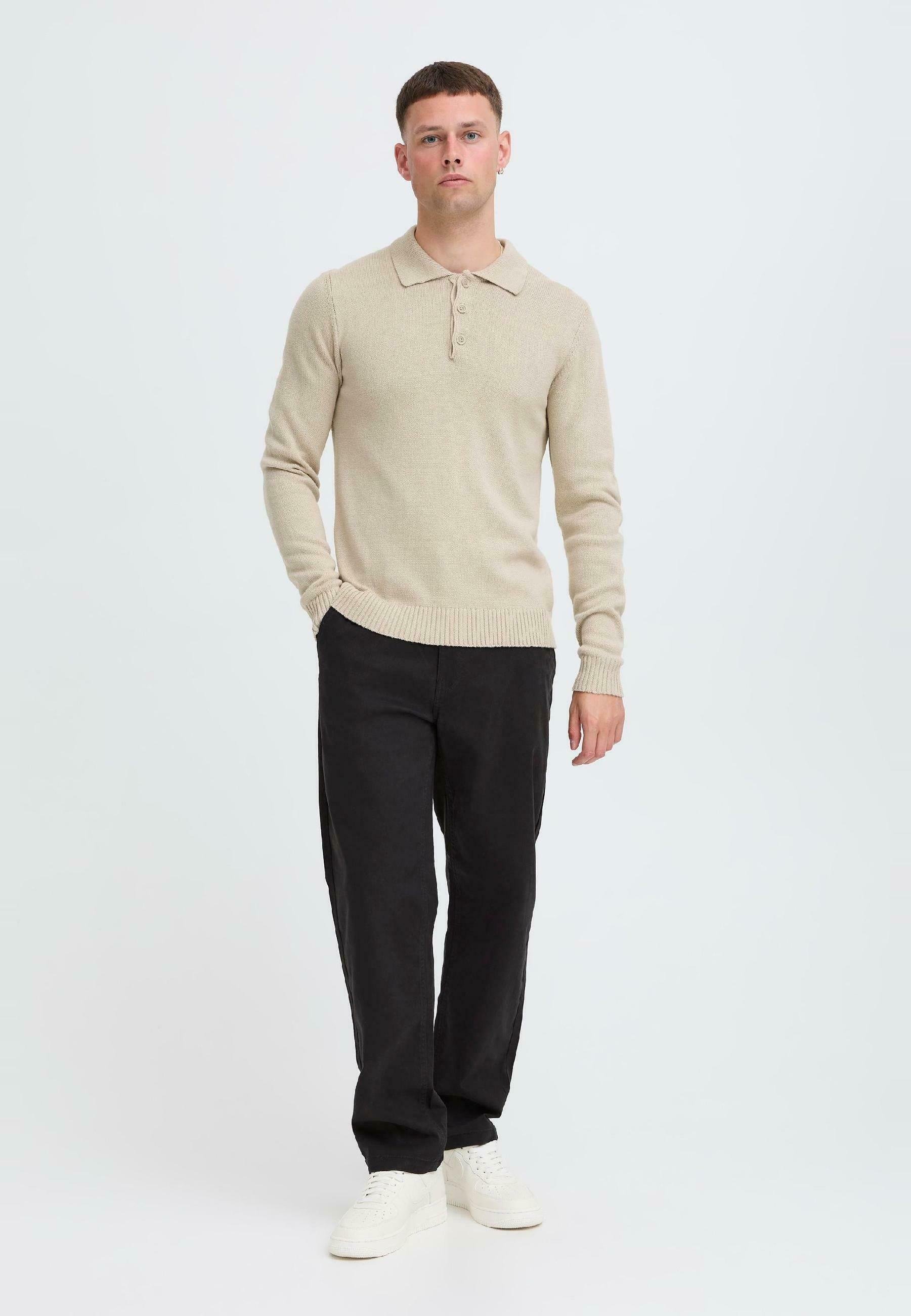 Pantaloni chino Blend BHNATAN WIDE LEG - neri