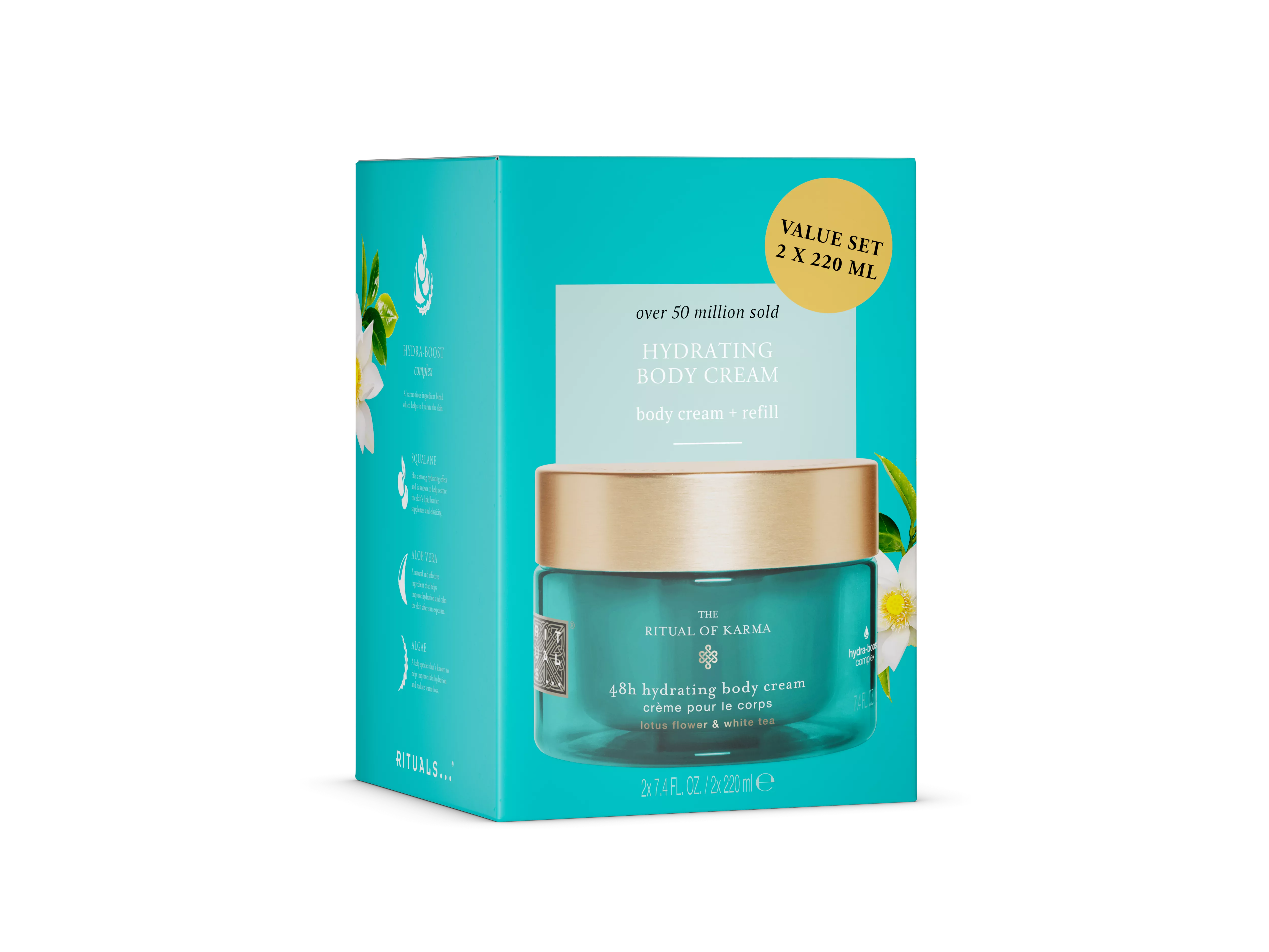 Crema corporal y paquete de recarga