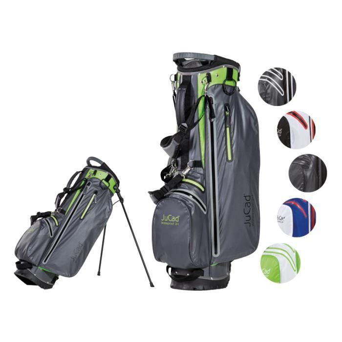 JuCad waterdichte 2-in-1 statieftas - wit/groen - TU