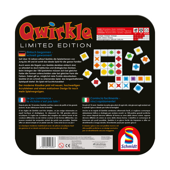 Familiespel Qwirkle Limited Edition