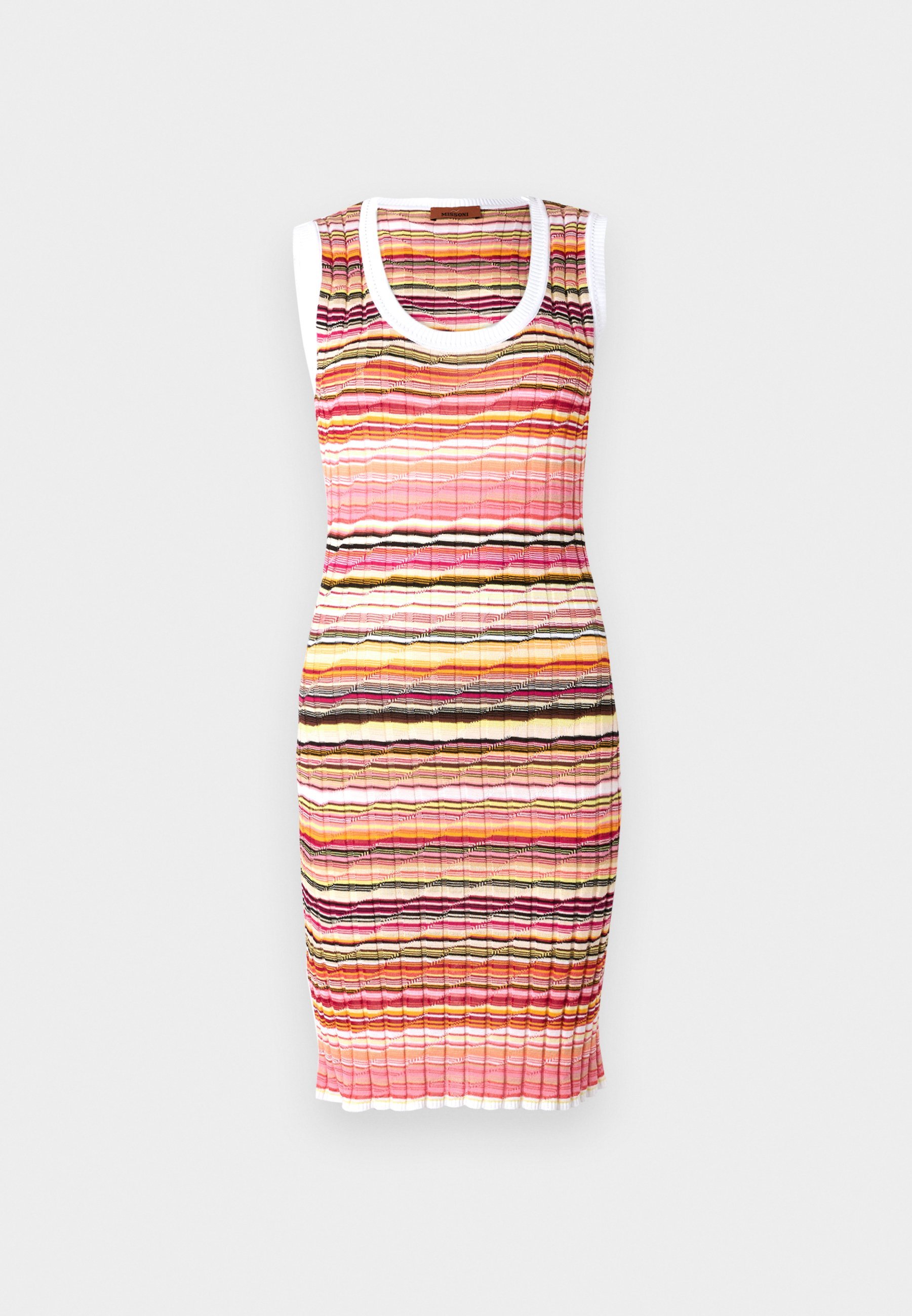 Robe courte sans manches Missoni - Robe de cocktail / Robe de soirée - tons roses