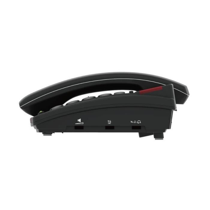 Telefono con tasti grandi, 2 tasti di chiamata diretta e ampio schermo (amplicomms)