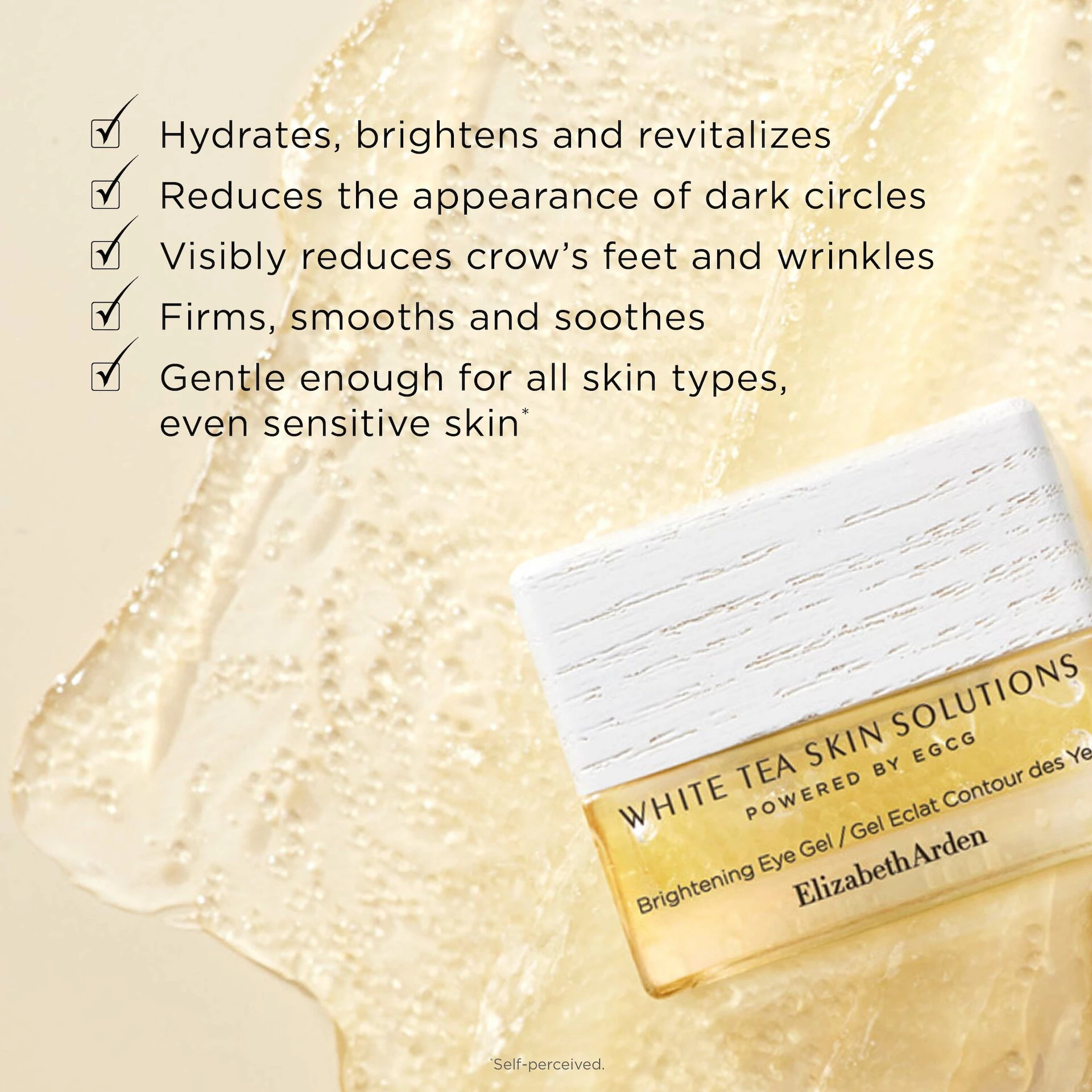 White Tea Skin Solutions szemkörnyékápoló gél 15 ml - Elizabeth Arden