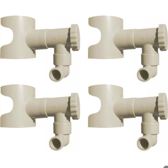 Circular gutter rainwater collector (Set of 4) sand