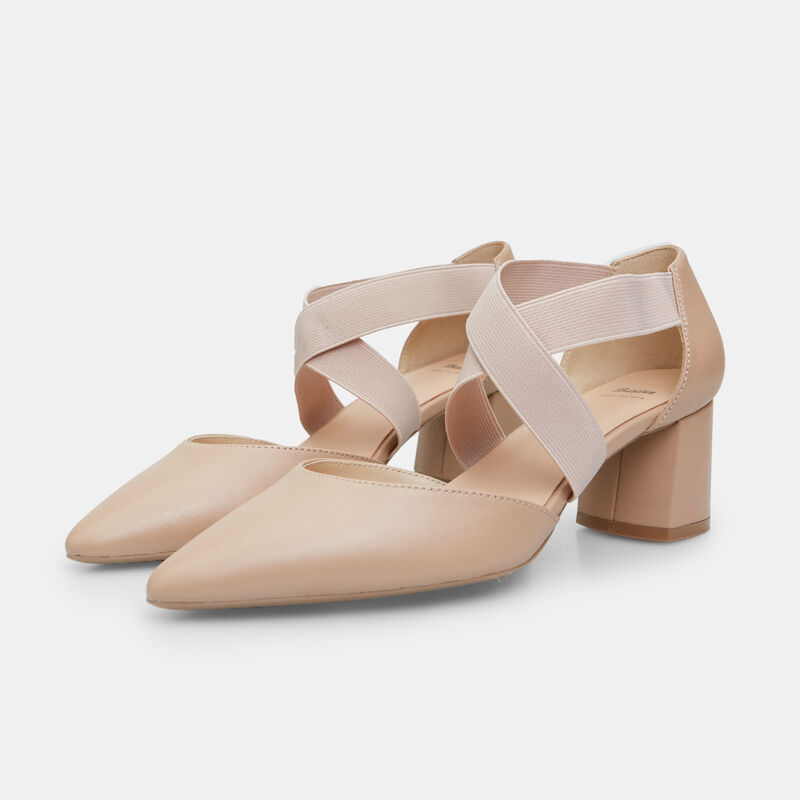 BATA ženske kožne cipele s visokom potpeticom