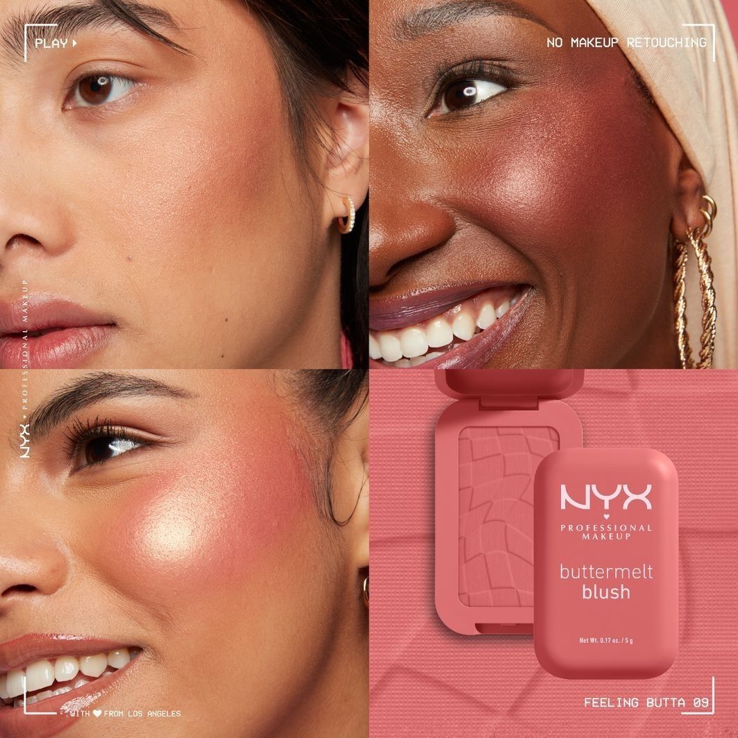 NYX Professional Makeup Blush Buttermelt rdečilo za lica - 5 g