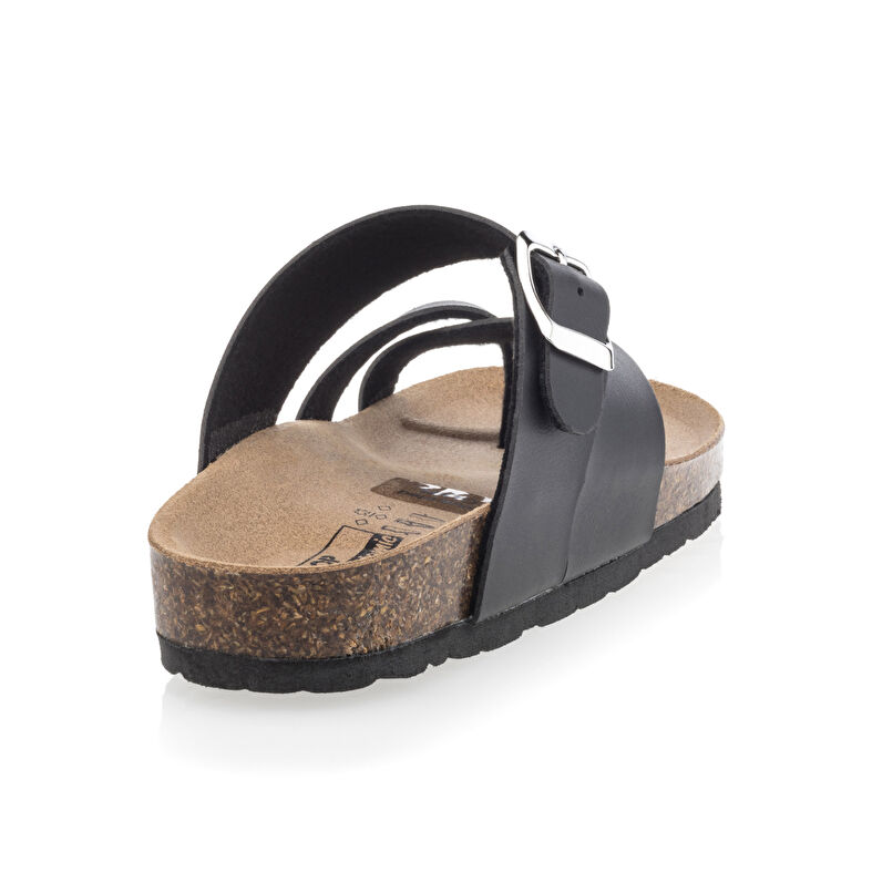 Sandali neri da donna / Scarpe aperte in punta