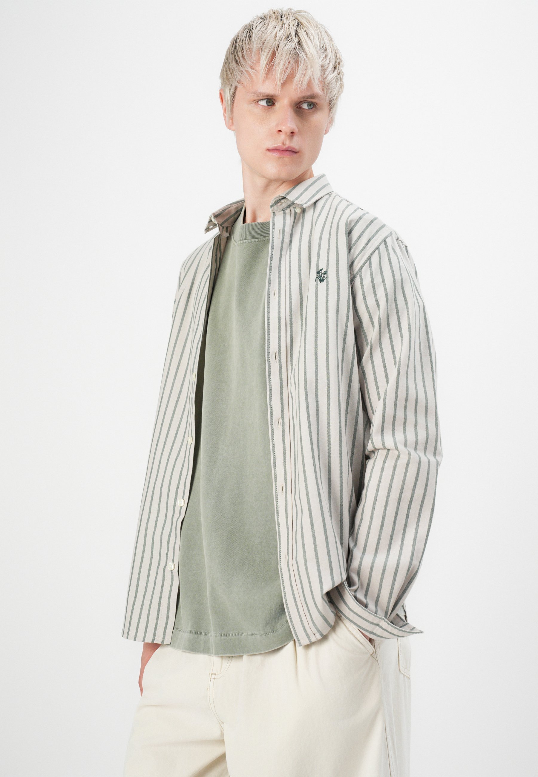 Only & Sons ONSALVARO STRIPE - Shirt - Pine Grove