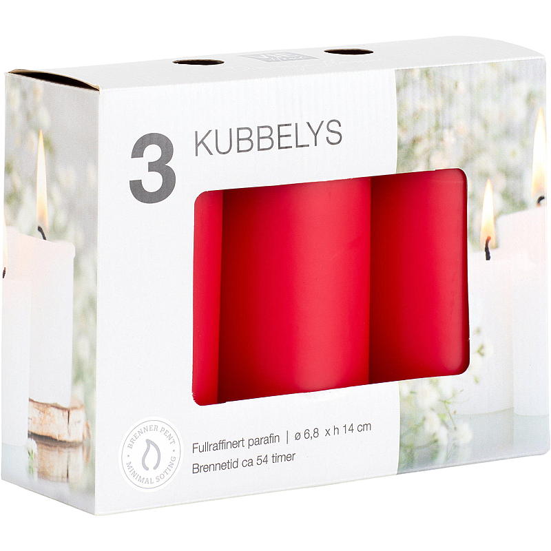Vie Home Kublampa 3-pack ø 6,8x14 cm