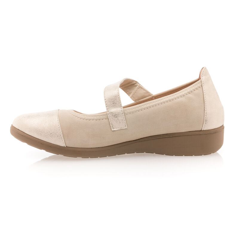 Beige ballerinasko / Mary Janes til kvinder