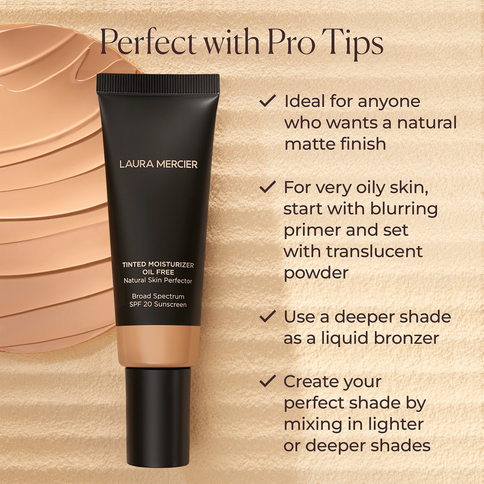 Tonirana hidratantna krema bez ulja SPF20 2W1 Natural - Laura Mercier