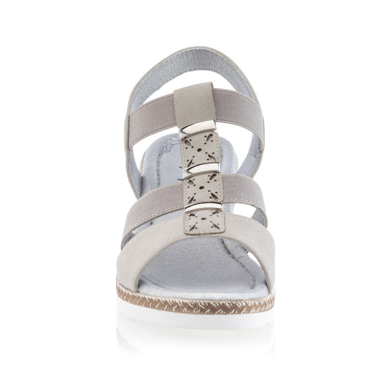 Beige sandaler / sko med åpen tå til dame