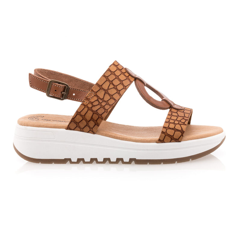 Brune sandaler / sko med åben tå til kvinder