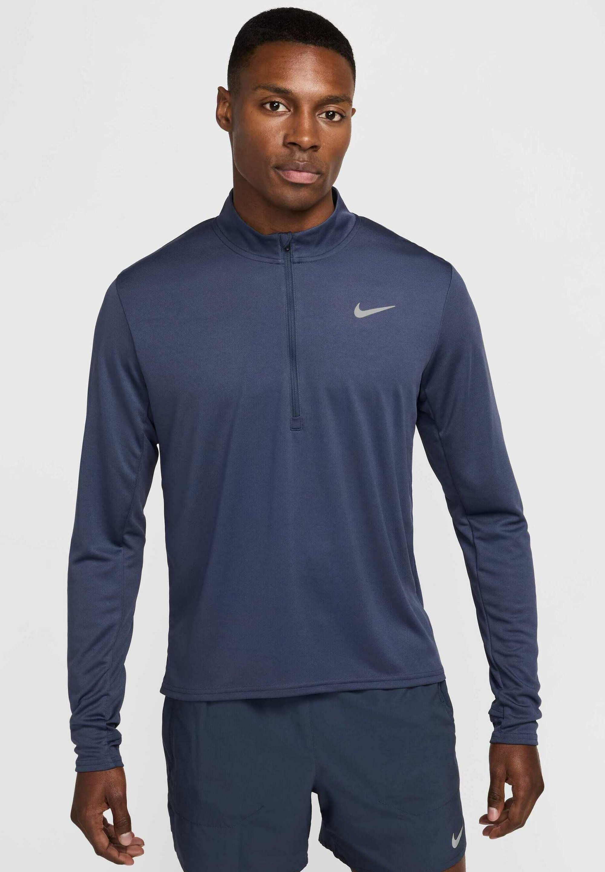 Nike Performance PACER TOP - Top met lange mouwen - donderblauw