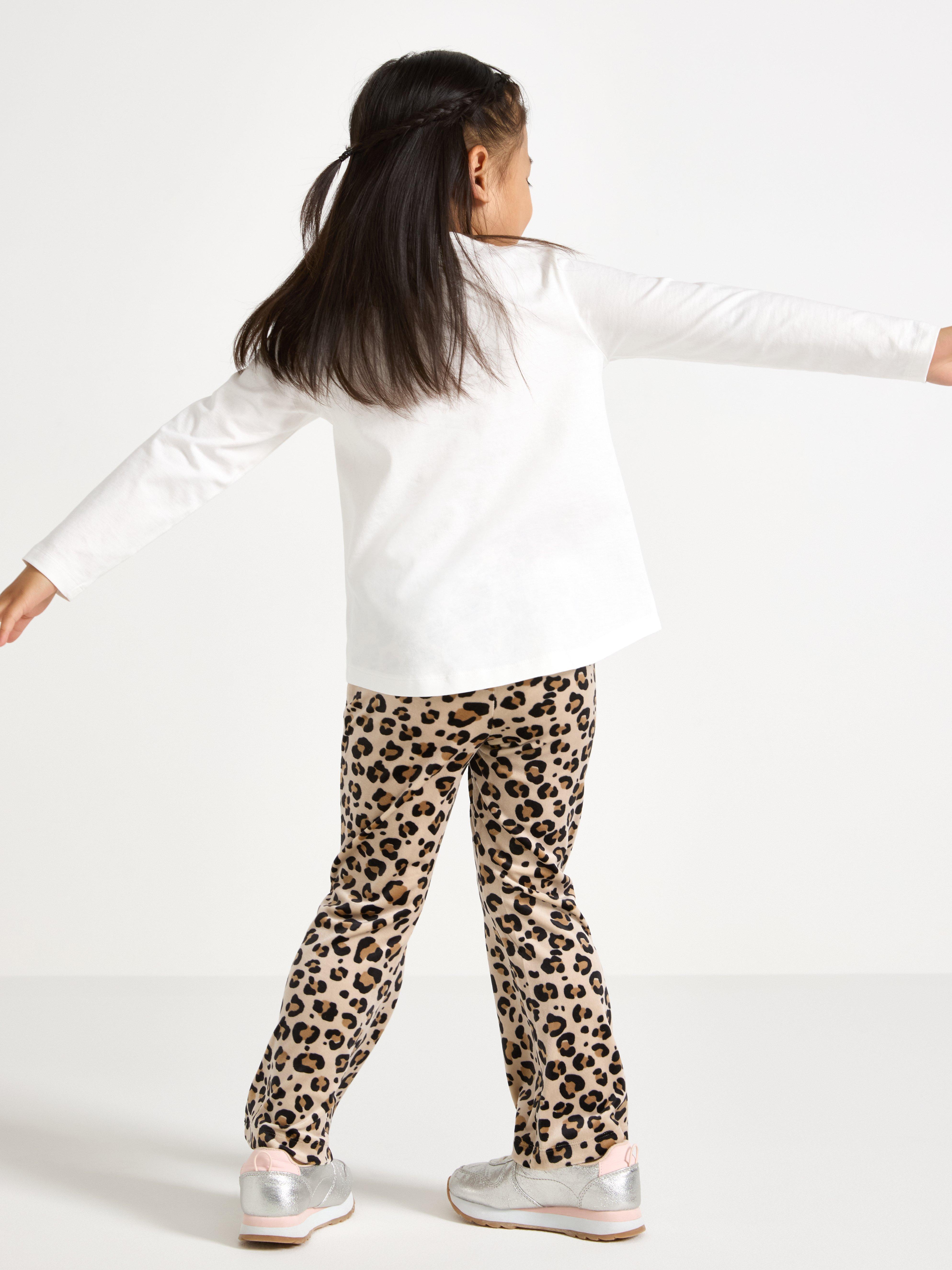 Calças legging flare em veludo bege