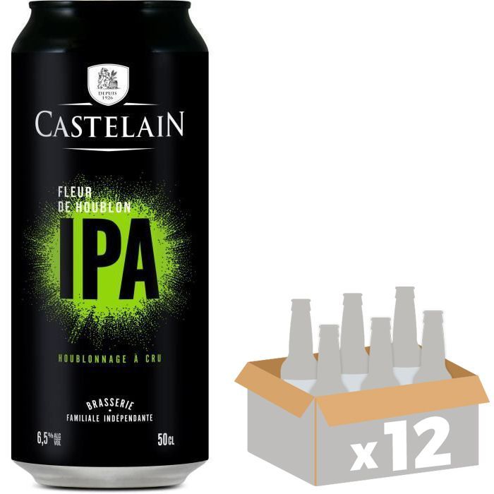 Castelain - Cerveza IPA - Lata - 50cl - 6,50% Vol.