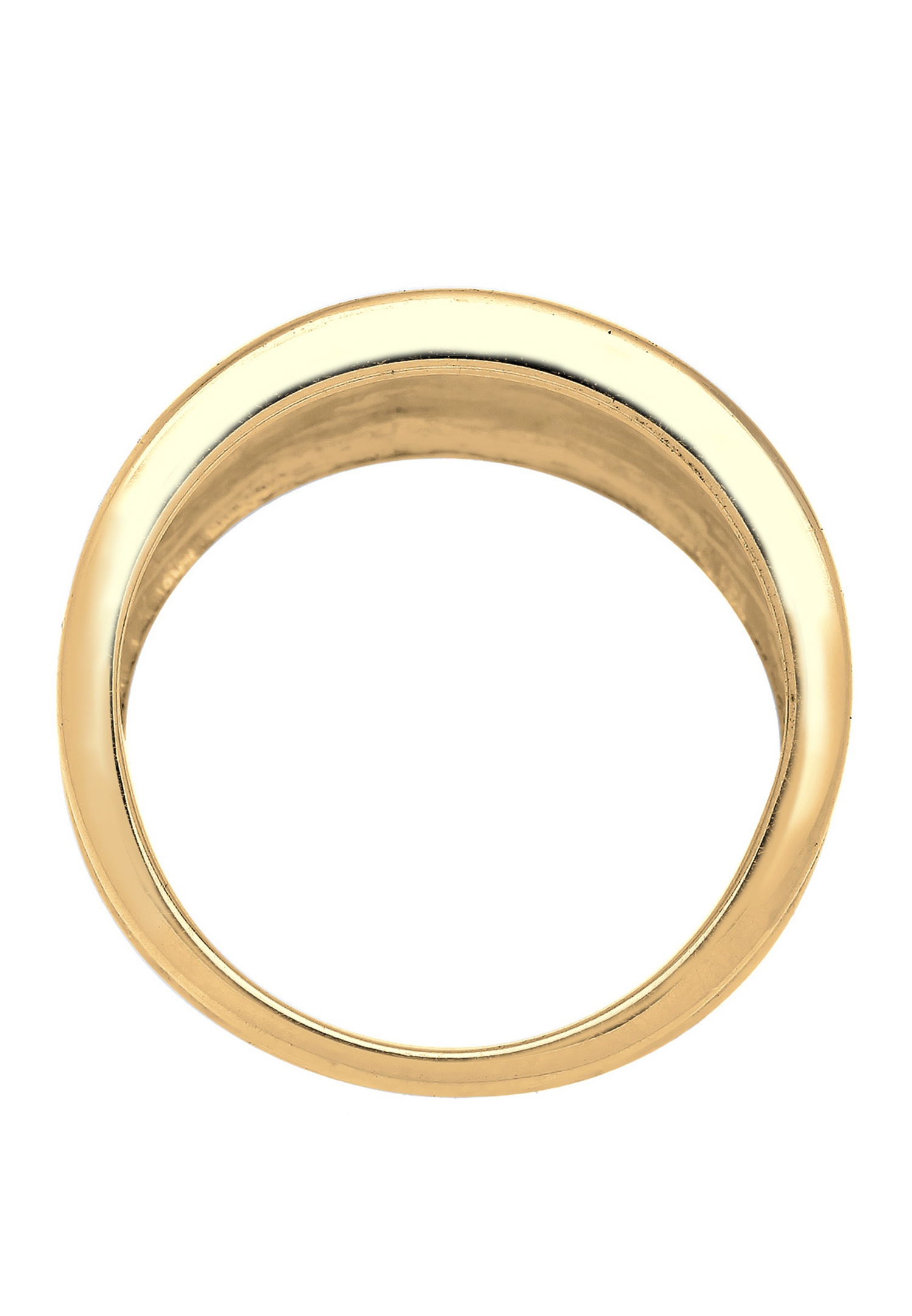 Elli Femmes Basique Mat Déclaration Tendance en Argent Sterling 925