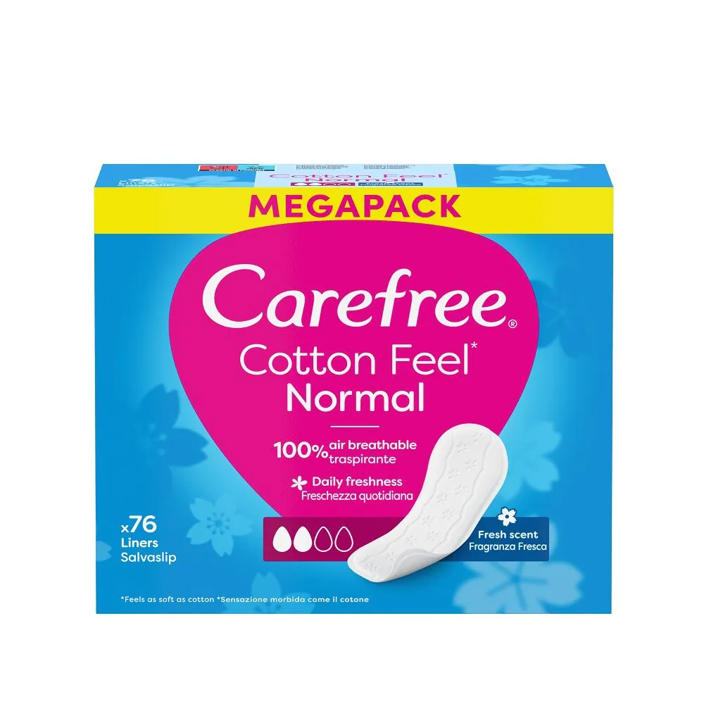 Carefree Cotton Fresh Wkładki Higieniczne 76 Sztuk