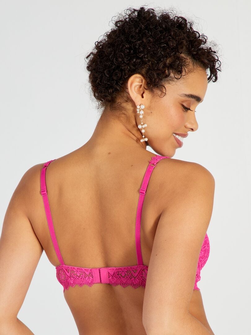 Sutiã de renda floral - ROSA