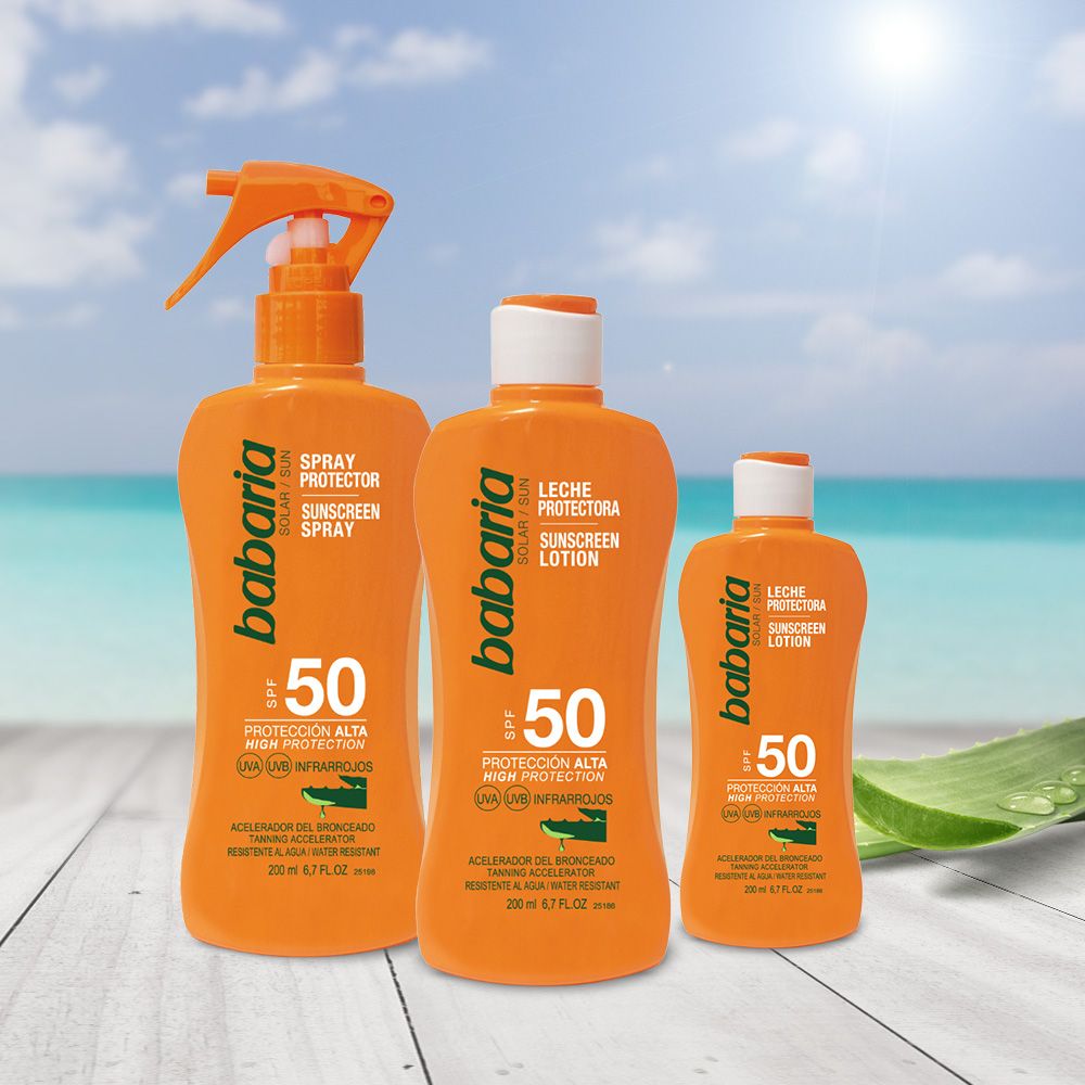 Alvejas saules aizsargpiens ar SPF 50 Ķermeņa aizsardzība
