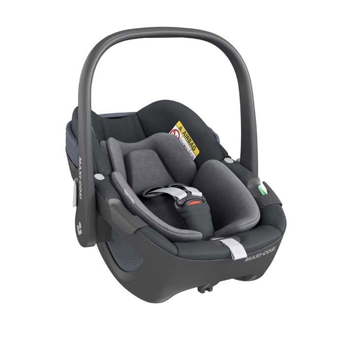 Seggiolino auto Maxi-Cosi Pebble 360 i-Size, girevole, Gruppo 0, dalla nascita fino a 15 mesi, colore Essential Graphite.
