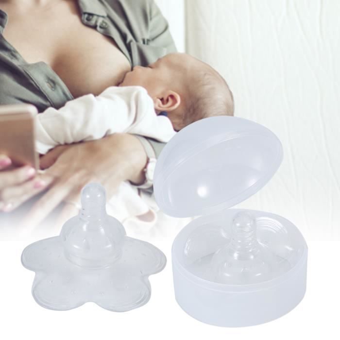SURENHAP protecteur de mamelon Bouclier de mamelon en Silicone, housse de protection pour l'allaitement maternel linge pack