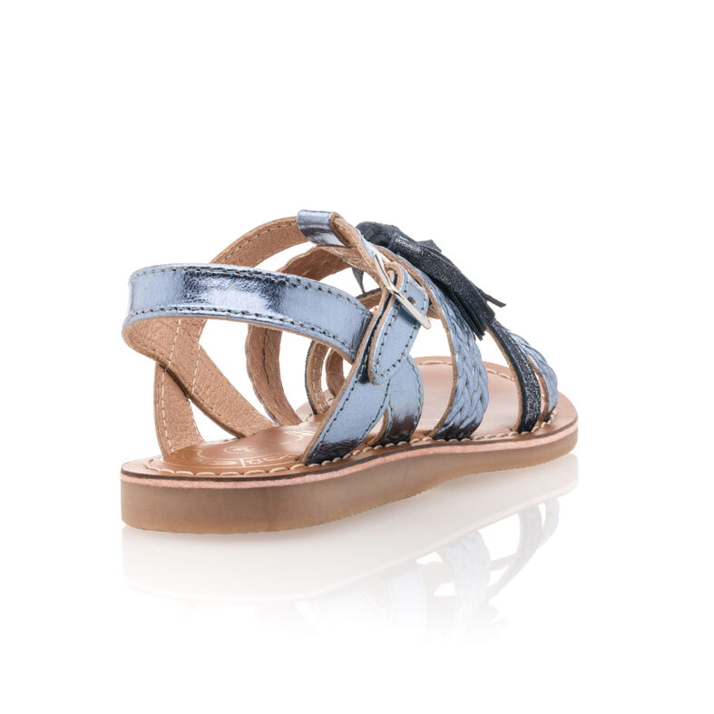 Sandalias azules para niña / Zapatos de punta abierta