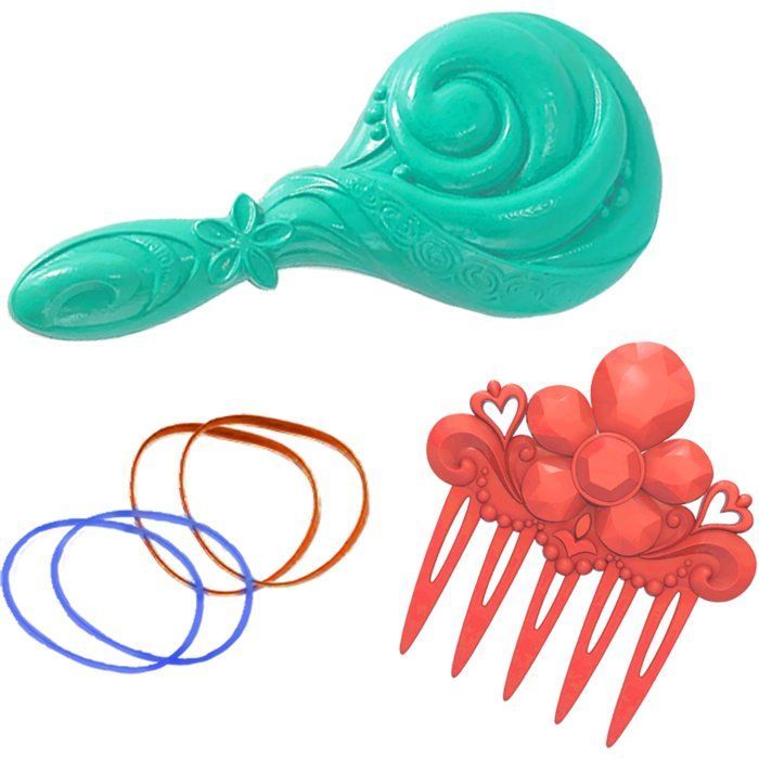 Testa per acconciature - Principessa Disney - Moana - 6 accessori - Età 3+