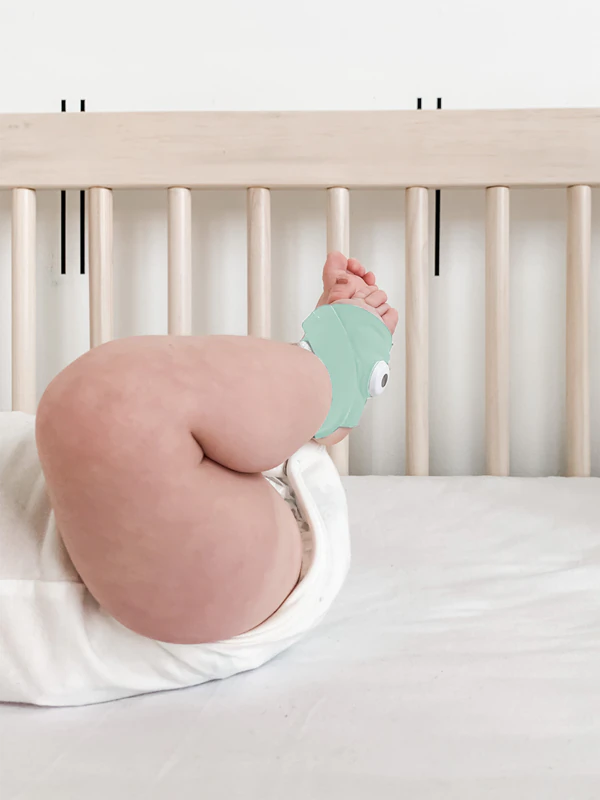 Meia inteligente Owlet Dream Sock para dispositivos médicos de 0 a 18 meses.
