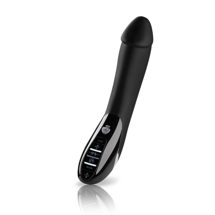 Vibrátor Mystim Tickling Truman E-Stim černý a černý