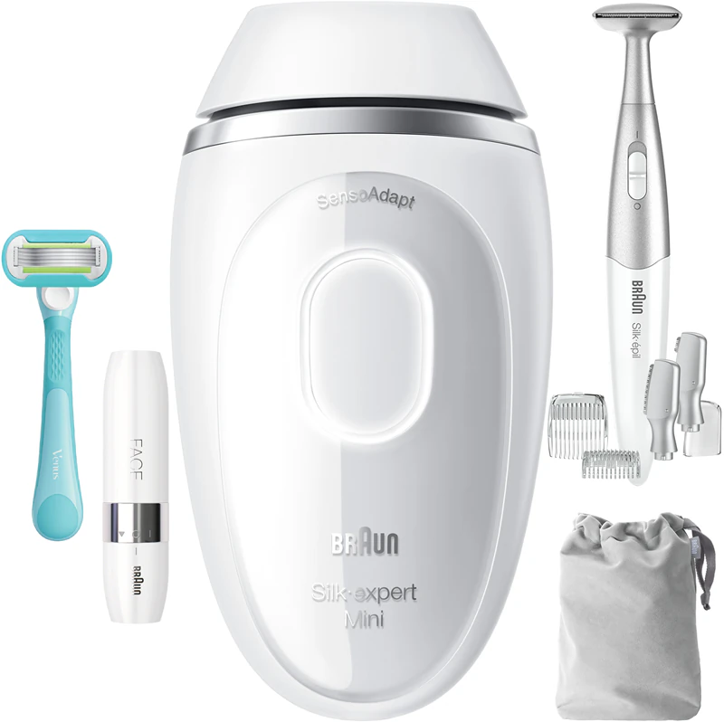Braun IPL Silk·expert Mini PL1115 IPL-Epilierer für Körper, Gesicht, Bikinizone und Achseln