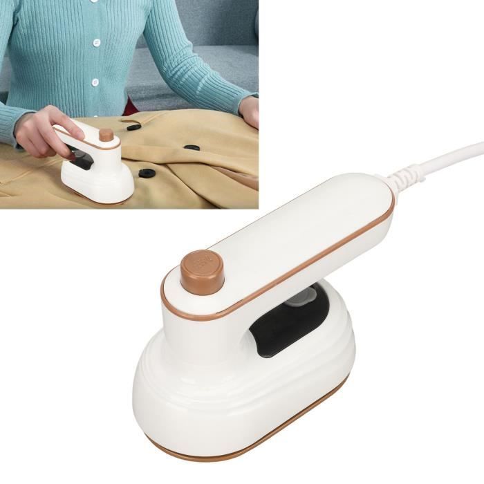 EBTOOLS Macchina da stiro portatile, mini macchina da stiro rotativa con manico pieghevole, termostato, ferro da stiro a vapore portatile